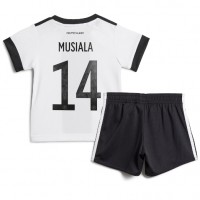 Dres Njemačka Jamal Musiala #14 Domaci za djecu SP 2022 Kratak Rukav (+ kratke hlače)